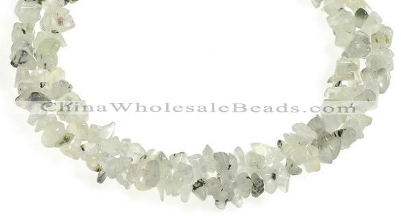 CCH18 35 inches light green garnet chip gemstone beads wholesale