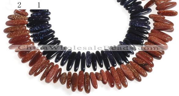 CCH42 16 inches goldstone chips gemstone beads wholesale