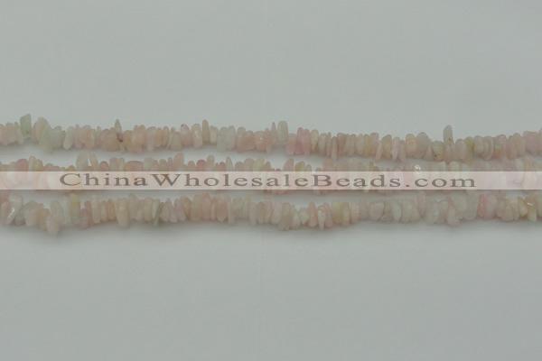 CCH656 15.5 inches 5*8mm - 6*10mm morganite gemstone chips beads