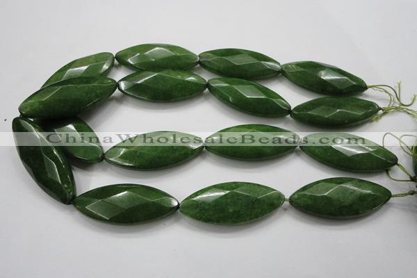 CCN1561 15.5 inches 20*48mm faceted marquise candy jade beads