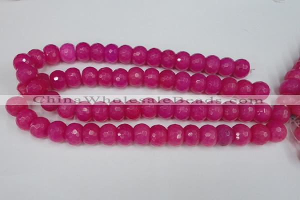 CCN165 15.5 inches 12*16mm faceted rondelle candy jade beads