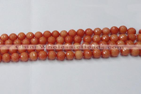 CCN2054 15 inches 12mm faceted round candy jade beads wholesale