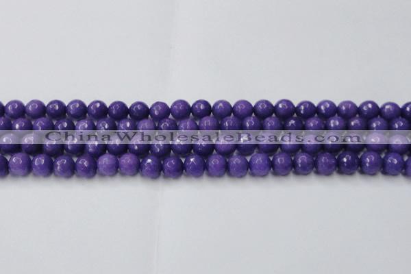 CCN2060 15 inches 10mm faceted round candy jade beads wholesale