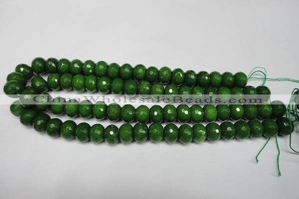 CCN2109 15.5 inches 8*12mm faceted rondelle candy jade beads