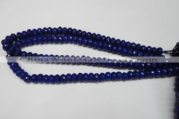 CCN2120 15.5 inches 6*10mm faceted rondelle candy jade beads