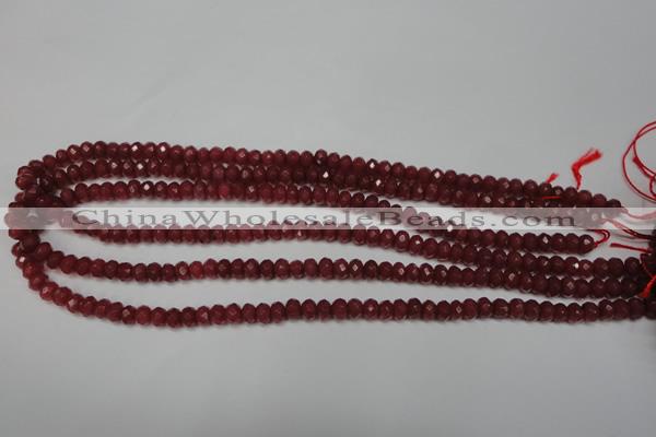 CCN2125 15.5 inches 4*6mm faceted rondelle candy jade beads