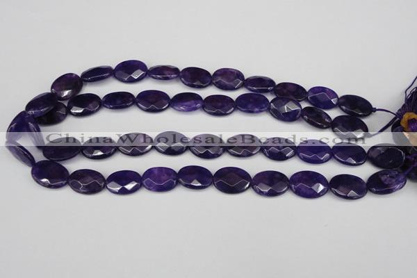 CCN2214 15.5 inches 13*18mm faceted oval candy jade beads