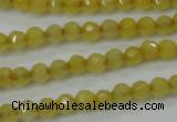 CCN2253 15.5 inches 4mm faceted round candy jade beads wholesale