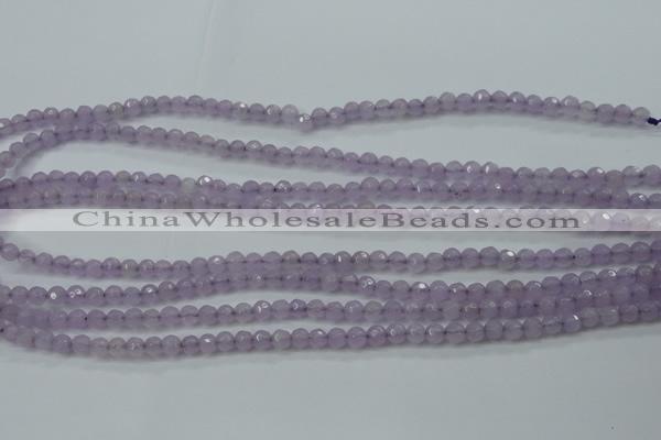 CCN2286 15.5 inches 4mm faceted round candy jade beads wholesale