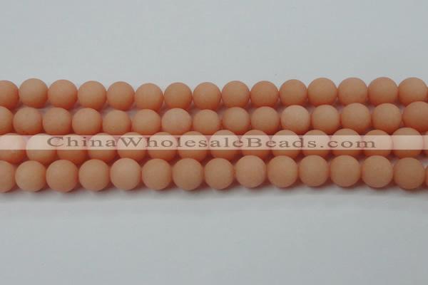 CCN2406 15.5 inches 4mm round matte candy jade beads wholesale