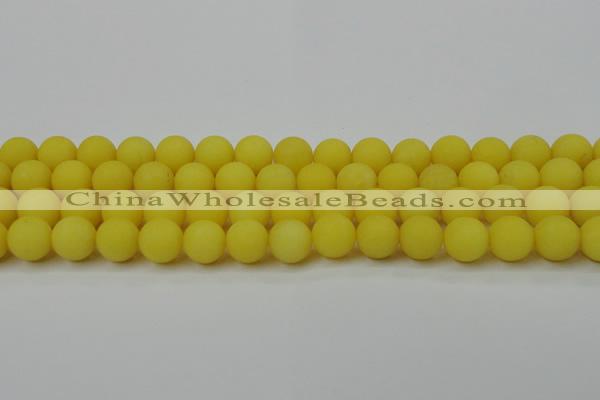 CCN2408 15.5 inches 4mm round matte candy jade beads wholesale