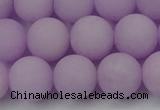 CCN2421 15.5 inches 6mm round matte candy jade beads wholesale