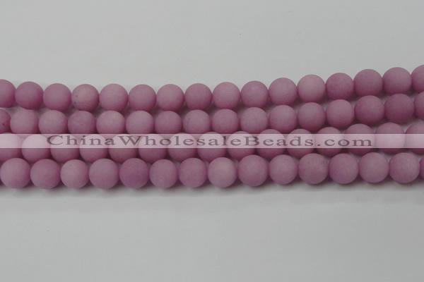 CCN2423 15.5 inches 6mm round matte candy jade beads wholesale