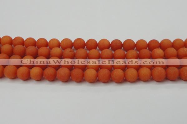 CCN2427 15.5 inches 6mm round matte candy jade beads wholesale