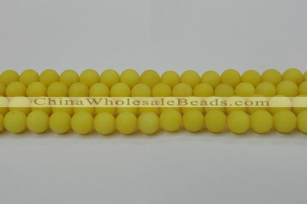 CCN2428 15.5 inches 6mm round matte candy jade beads wholesale