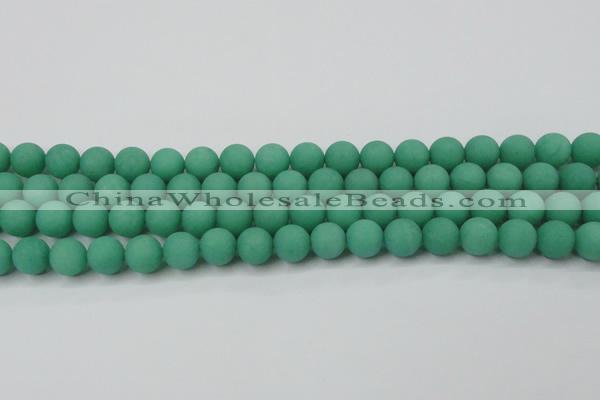 CCN2430 15.5 inches 6mm round matte candy jade beads wholesale