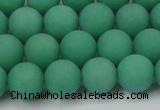 CCN2450 15.5 inches 8mm round matte candy jade beads wholesale