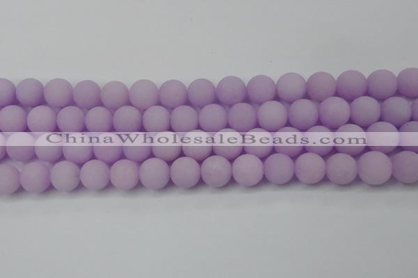 CCN2461 15.5 inches 10mm round matte candy jade beads wholesale