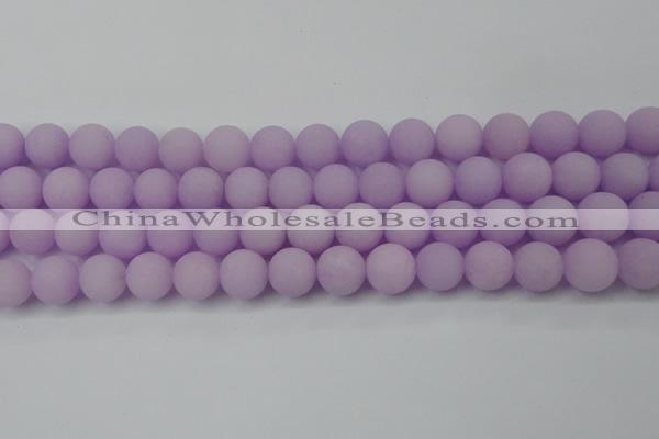 CCN2481 15.5 inches 12mm round matte candy jade beads wholesale