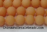 CCN2517 15.5 inches 8mm round matte candy jade beads wholesale