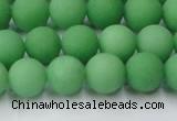 CCN2539 15.5 inches 10mm round matte candy jade beads wholesale