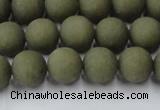 CCN2546 15.5 inches 10mm round matte candy jade beads wholesale