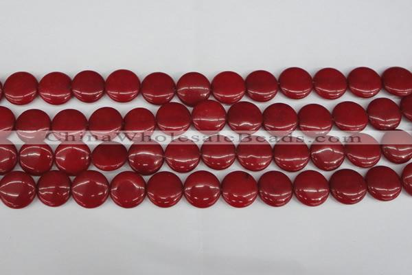 CCN2602 15.5 inches 18mm flat round candy jade beads wholesale