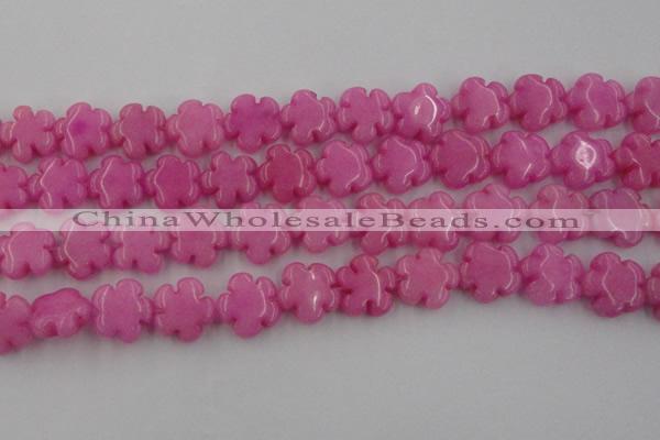 CCN2660 15.5 inches 16mm carved flower candy jade beads wholesale