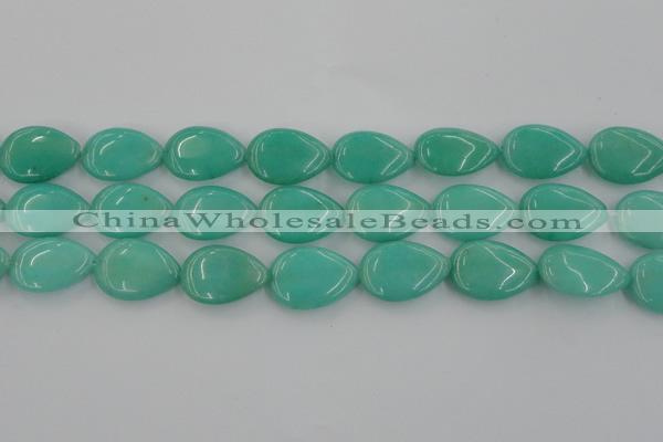 CCN3900 15.5 inches 18*25mm flat teardrop candy jade beads