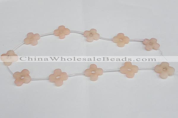 CCN3952 15.5 inches 23mm carved flower candy jade beads wholesale