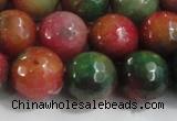 CCN4005 15 inches 16mm faceted round candy jade beads wholesale