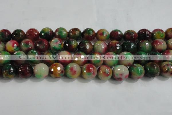 CCN4015 15 inches 16mm faceted round candy jade beads wholesale