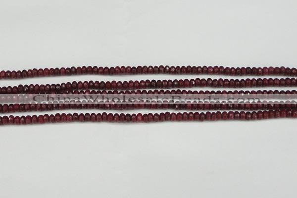 CCN4104 15.5 inches 2*4mm faceted rondelle candy jade beads