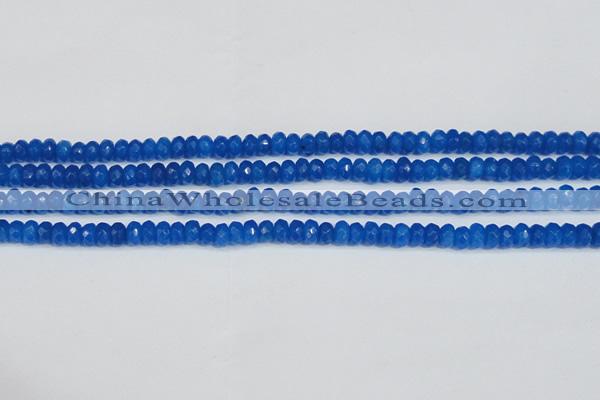 CCN4135 15.5 inches 4*6mm faceted rondelle candy jade beads