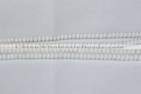 CCN4150 15.5 inches 5*8mm faceted rondelle candy jade beads