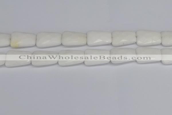 CCN4250 15.5 inches 18*25mm faceted trapezoid candy jade beads