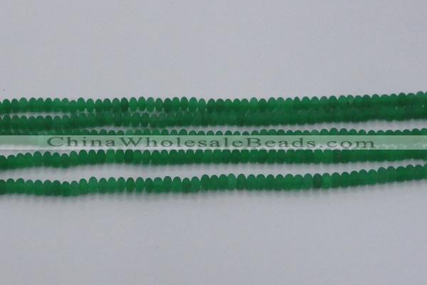 CCN4503 15.5 inches 3*5mm rondelle matte candy jade beads