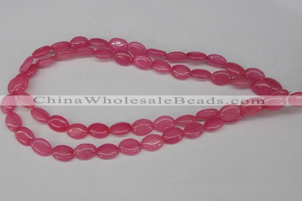 CCN526 15.5 inches 10*14mm oval candy jade beads wholesale