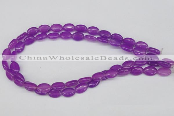 CCN529 15.5 inches 10*14mm oval candy jade beads wholesale