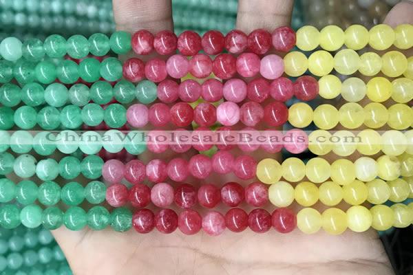 CCN5297 15 inches 6mm round candy jade beads Wholesale