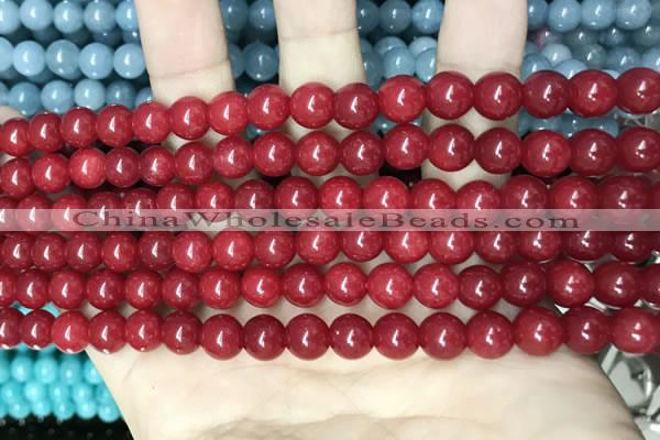 CCN5372 15 inches 8mm round candy jade beads Wholesale