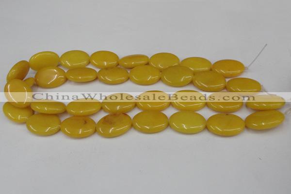 CCN545 15.5 inches 18*25mm oval candy jade beads wholesale