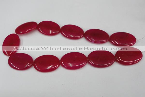 CCN555 15.5 inches 25*35mm oval candy jade beads wholesale