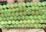 CCN6322 15.5 inches 8mm faceted round candy jade beads Wholesale