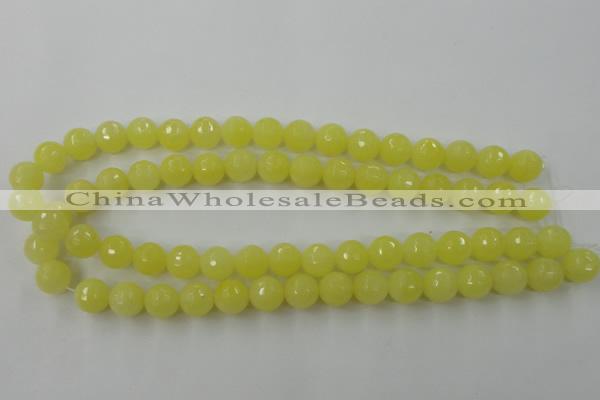 CCN776 15.5 inches 6mm faceted round candy jade beads wholesale