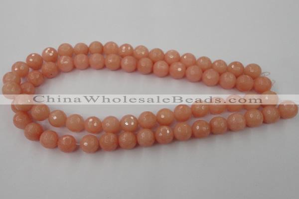 CCN843 15.5 inches 14mm faceted round candy jade beads wholesale