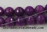 CCN864 15.5 inches 16mm faceted round candy jade beads