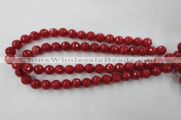 CCN875 15.5 inches 18mm faceted round candy jade beads