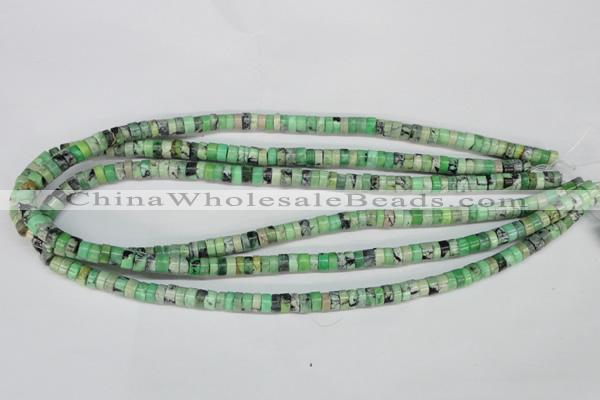 CCO25 15.5 inches 3*6mm tyre natural chrysotine beads