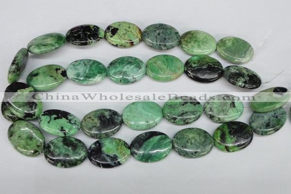 CCO38 15.5 inches 22*30mm oval natural chrysotine beads